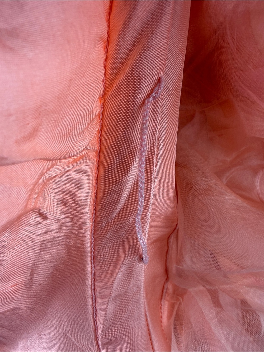 Silk Coral Feathered Short Mini Dress - Picture 8 of 11